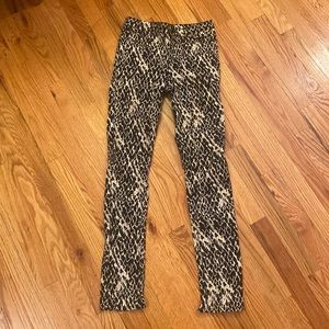The kooples skinny snake print jeans
